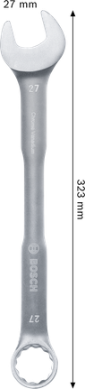 Kunci kombinasi Bosch 27 mm krom vanadium.